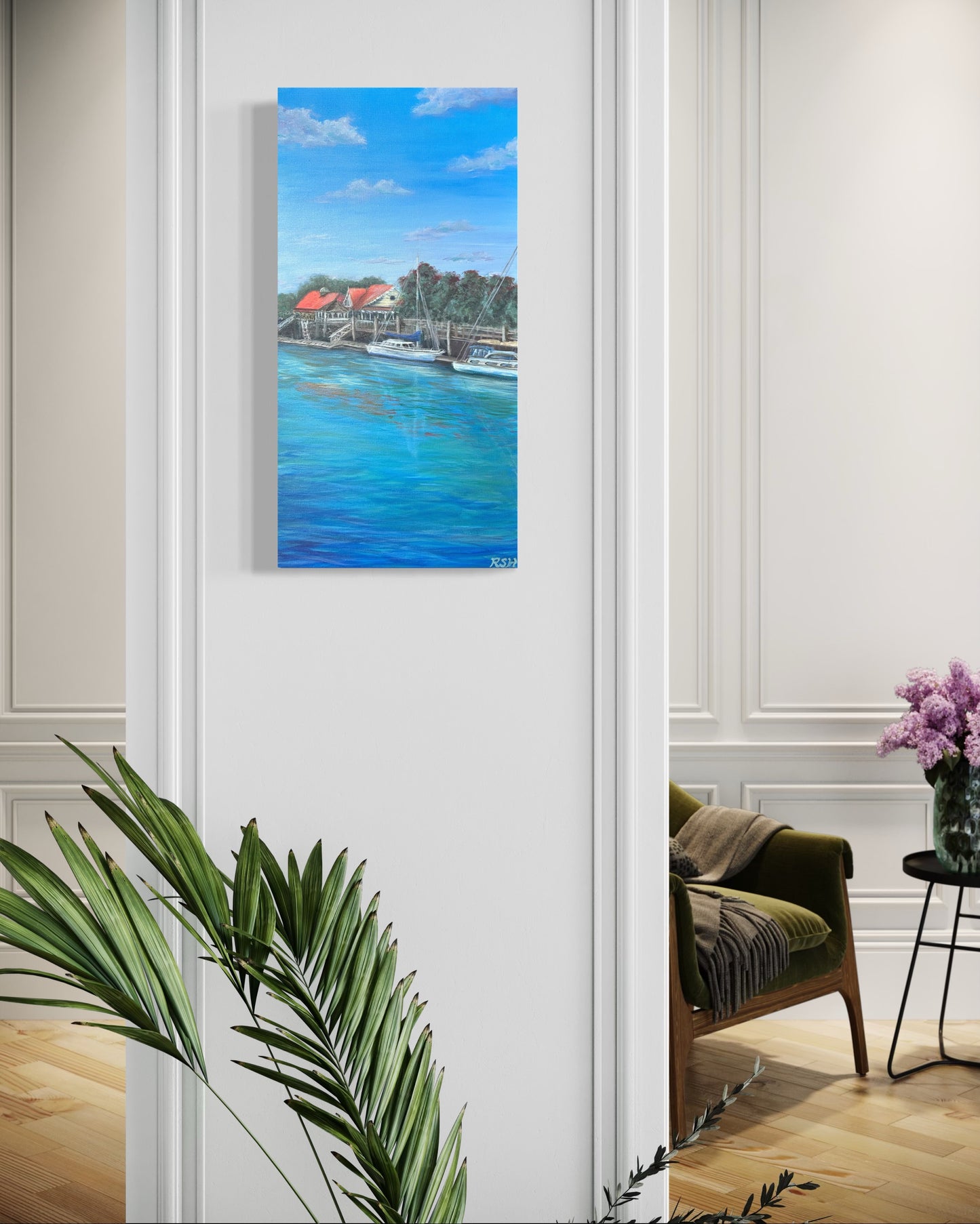 Iconic Whangarei Town Basin, Whangarei 12" x 24"