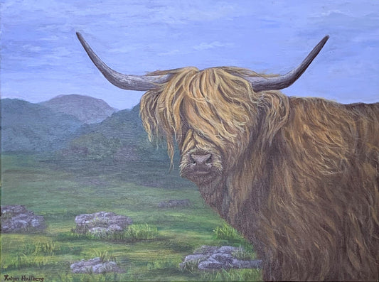 Hello there! Highland Cow! 18" x 24"