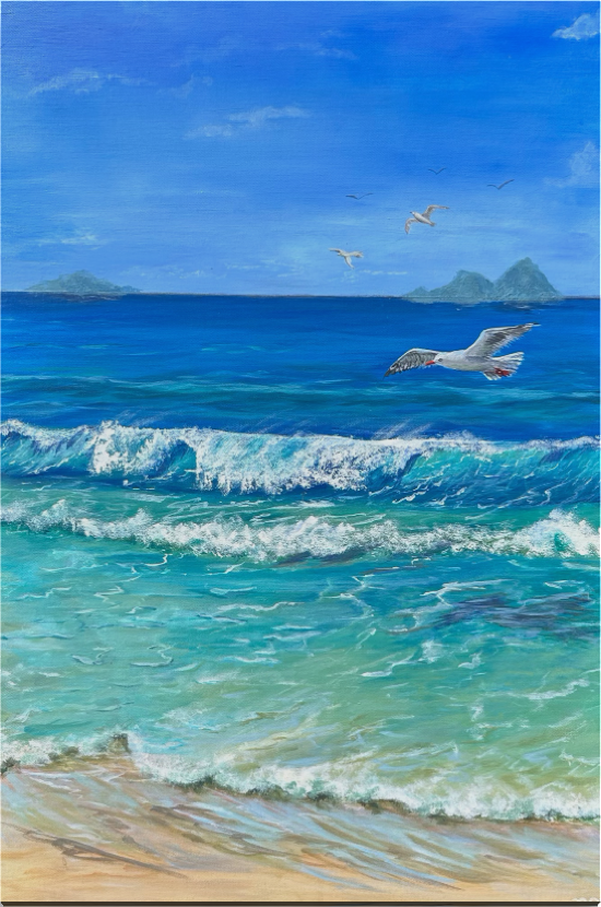 Oakura Beaching It 20" x 30"