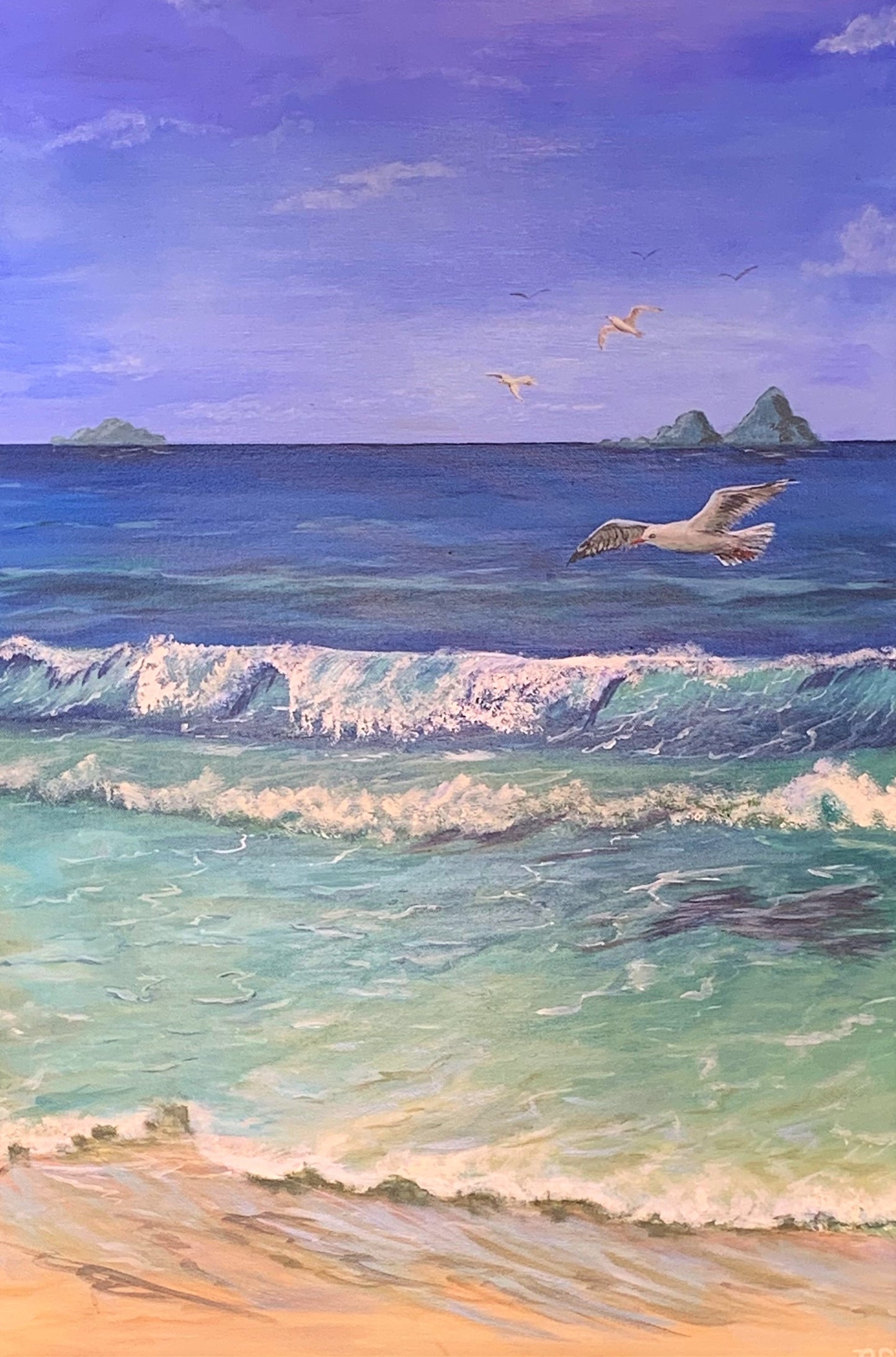 Oakura Beaching It 20" x 30"