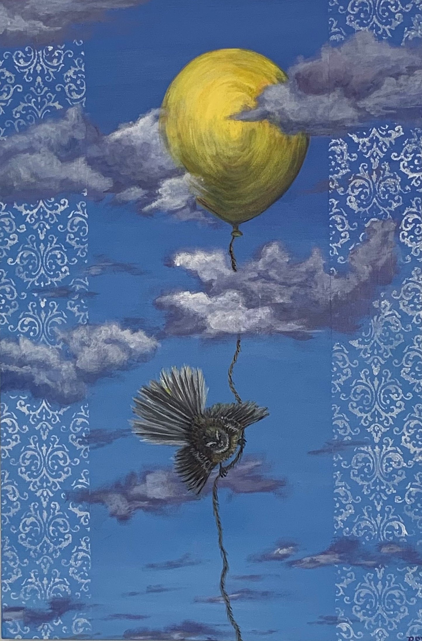 Resting Fantail 24" x 36"