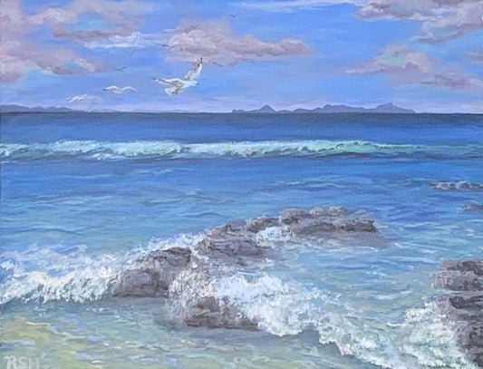 Blustery Day, Waipu Cove 24" x 18"